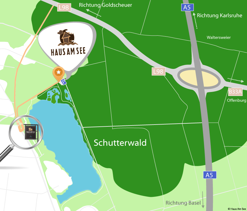 Anfahrt Haus Am See Zeitgemasse Gastronomie Kultur Schutterwald
